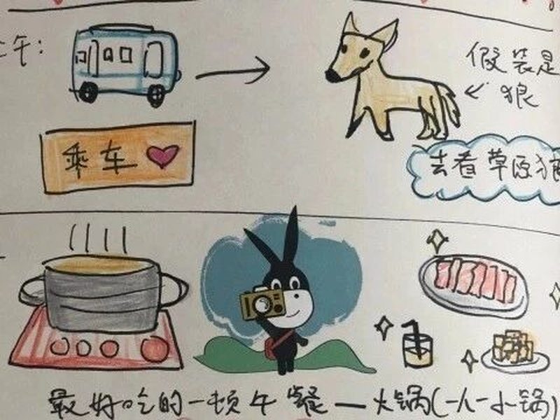 驴屋旅途故事 2018征文▪游记09|张欣宜《手绘▪呼伦贝尔草原行》