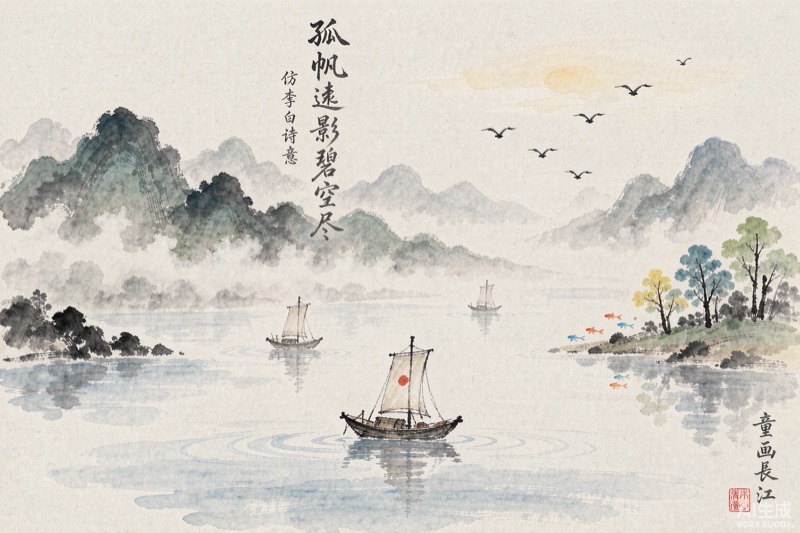李白诗意儿童画 · 重庆合川
