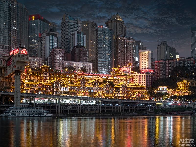 重庆洪崖洞夜景