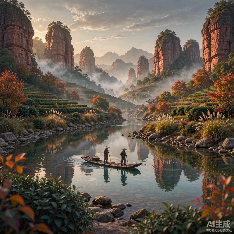 福建武夷山秋色