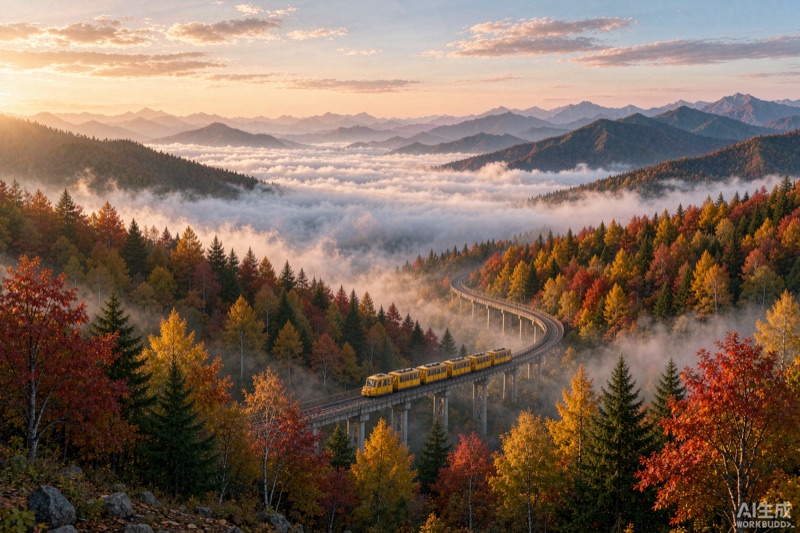 彩林与云海