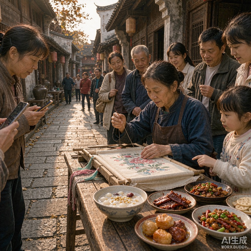 收尾在靖港：14 个非遗，两条线 · hn