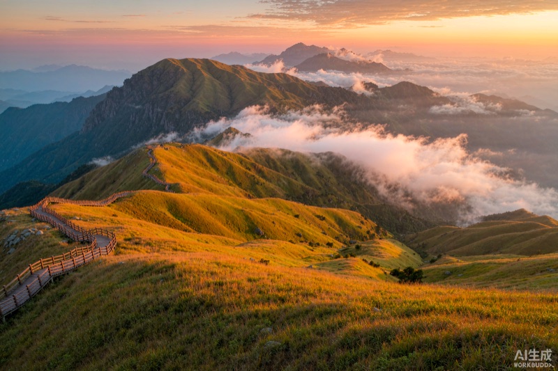 武功山高山草甸秋色 · 江西