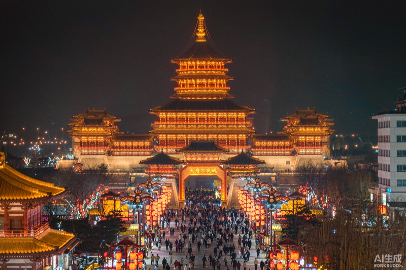 大唐不夜城夜色